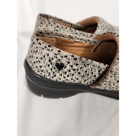 Nurse Mates Womens Libby Comfort Non-Slip Clog Pebble Whimsy Grunge 7M - Picture 3 of 11